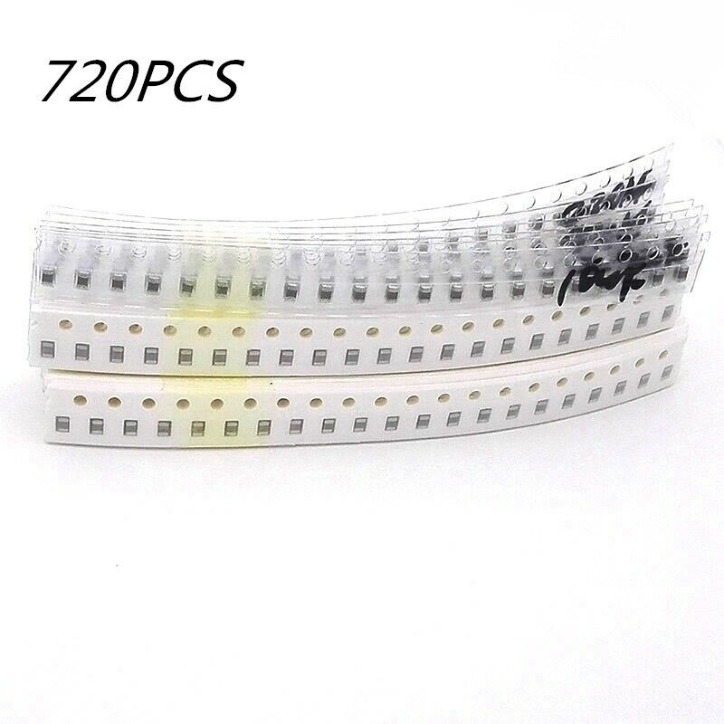 720Pcs 1206 SMD Capacitor Assorted Kit 36Values Diy Kit A4B1