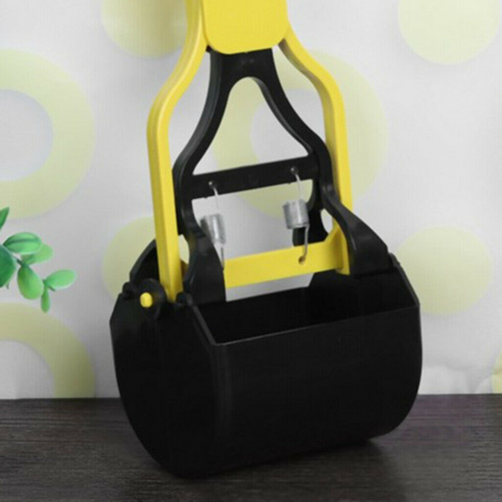 Portable Dog Poop Scooper Long-handle Pet Litter Remover Purple/Yellow