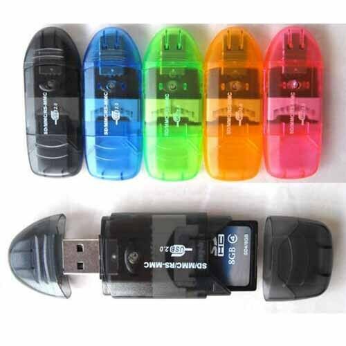 2x High Speed USB Memory Card Reader Writer Adapter MMC SD SDHC TF UP To 64GB