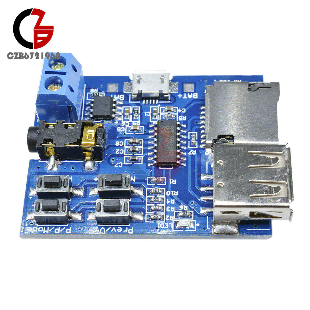 MP3 Format TF Card U Disk Decoder Amplifier Board Module Decoding Audio Player