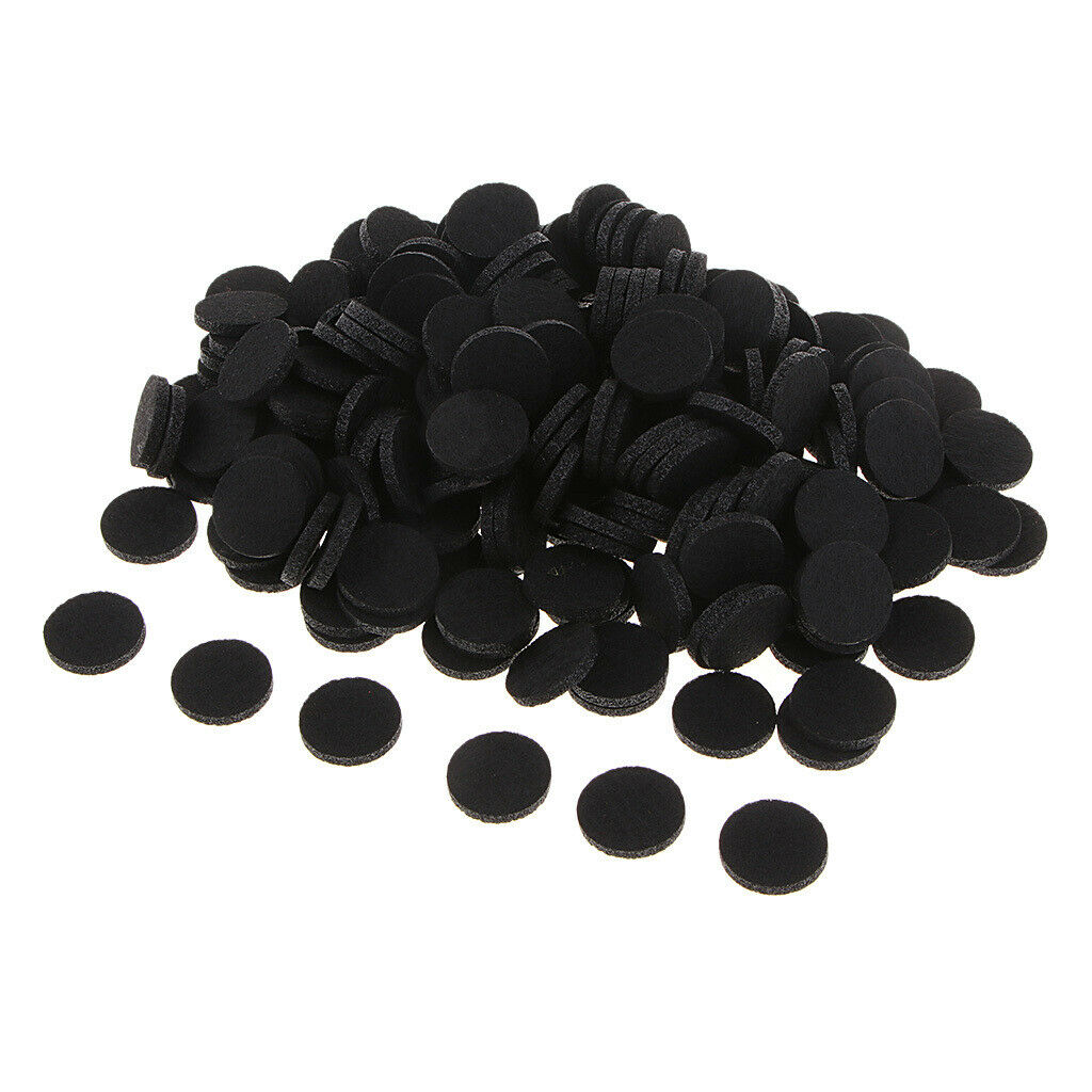 200Pcs 21mm Aromatherapy Essential Oil Diffuser Locket Refill Pads black