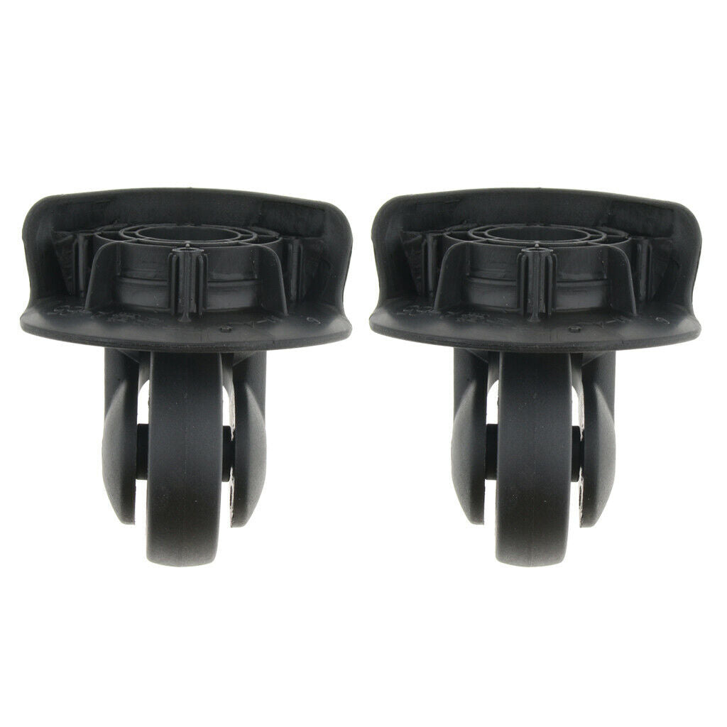 2 Pieces DIY Travel Luggage Left And Right Swiveling Roller Coaster Wheels A65