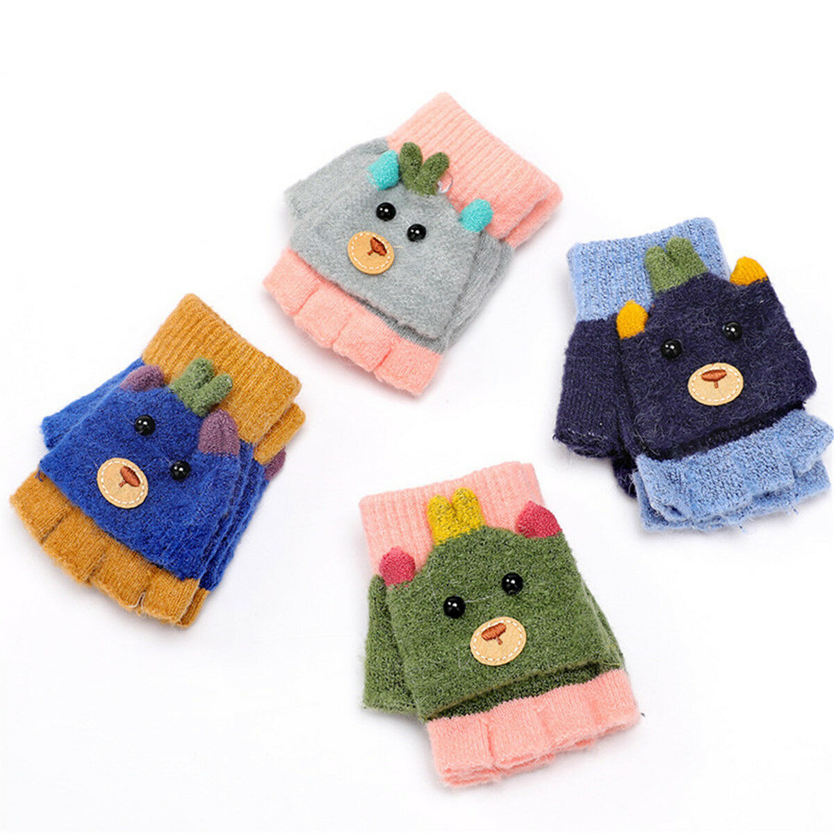 Fashion Lovely Children's Gloves Winter Warm Mittens Soft Knit Warmer Boys Girls