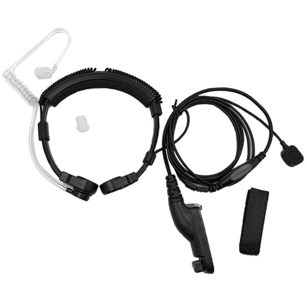 Throat Mic Earpiece for   Multiple Pin Two Way Radio Walkie Talkie