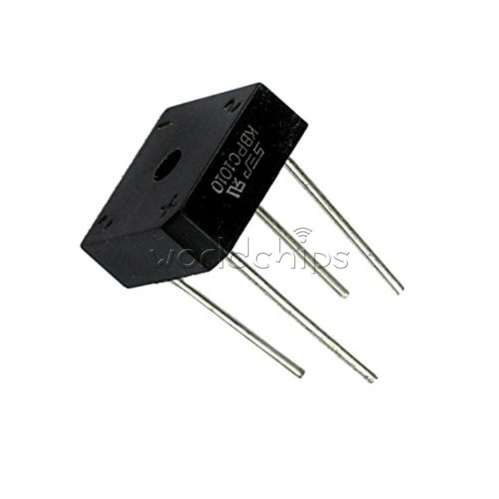 5PCS 10A 1000V KBPC-1010 Metal Case Bridge Rectifier Module SEP KBPC1010