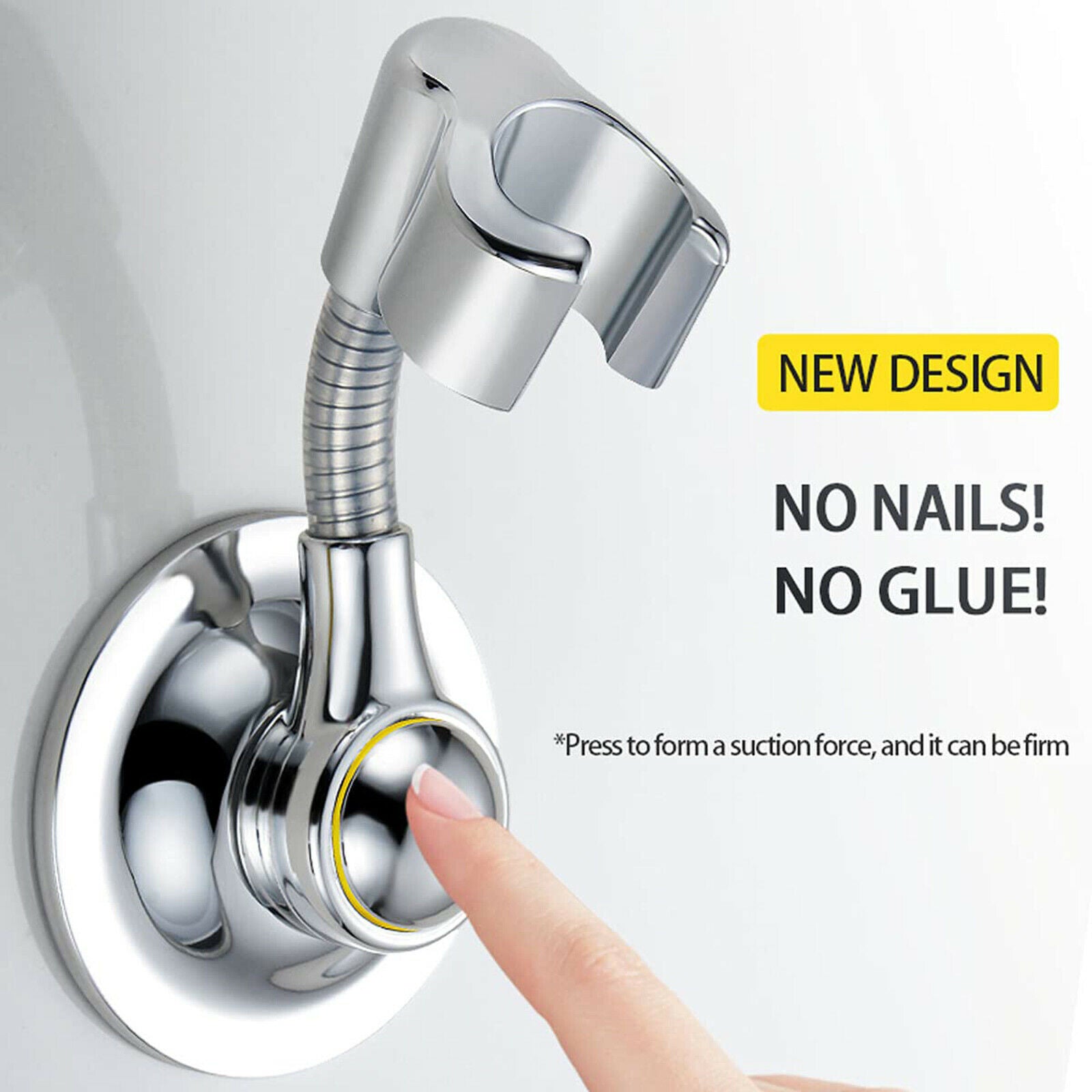 Suction Cup Shower Head Holder Handheld Showerhead Bracket Adjustable Shower
