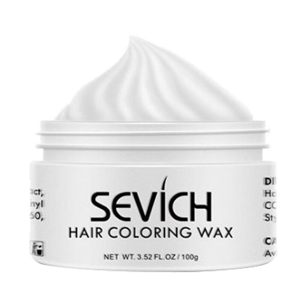 Hair Color Wax Temporary Dye Salon DIY Molding Coloring Wax Mud White
