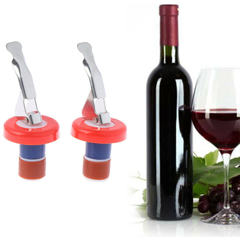 Press Wine Bottle Stopper Vacuum Sealed Plug Wine Saver Cap Barware Kitch.l8