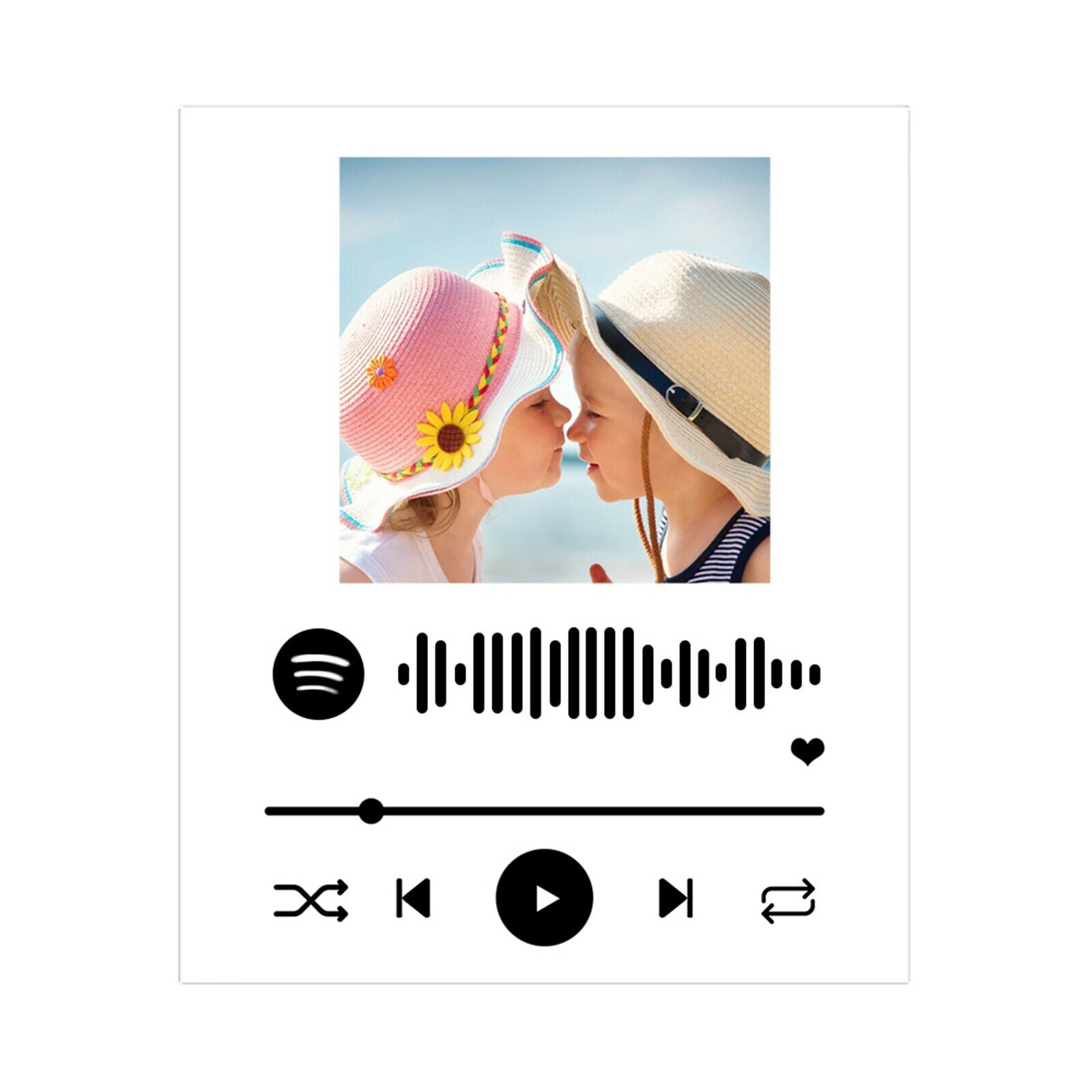 Custom Favorite Song Personalised Song Plaque Album Cover Wide 8"x10" Height
