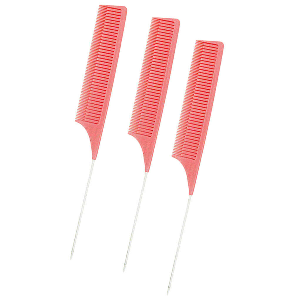 Professional Plastic Section Weave Highlighting Foiling Combs Styling Comb