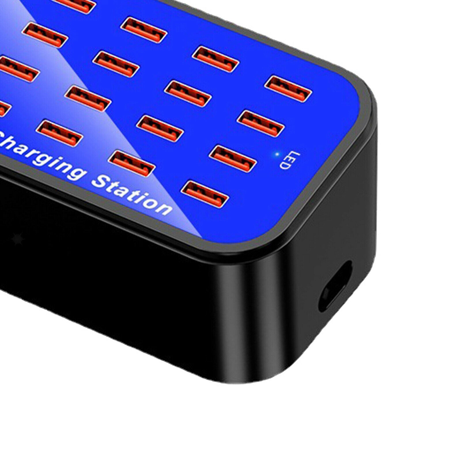 Multiple USB Charging Station Charger Hub 20-Port 90W/20A for Smartphones US