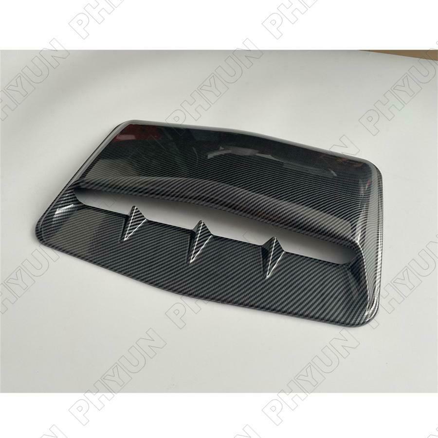 Car Decorative Air Flow Intake Hood Vent Cover Carbon Fiber Style Trim Universal