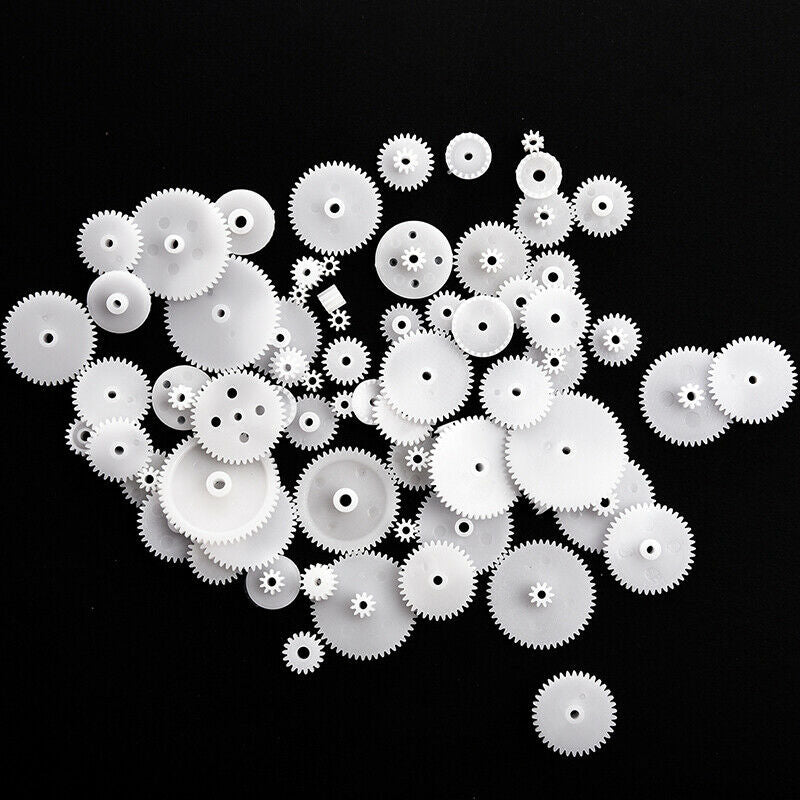 Different Styles White Plastic Gear Set 58 Pcs for RC Toys A1Z4Z4