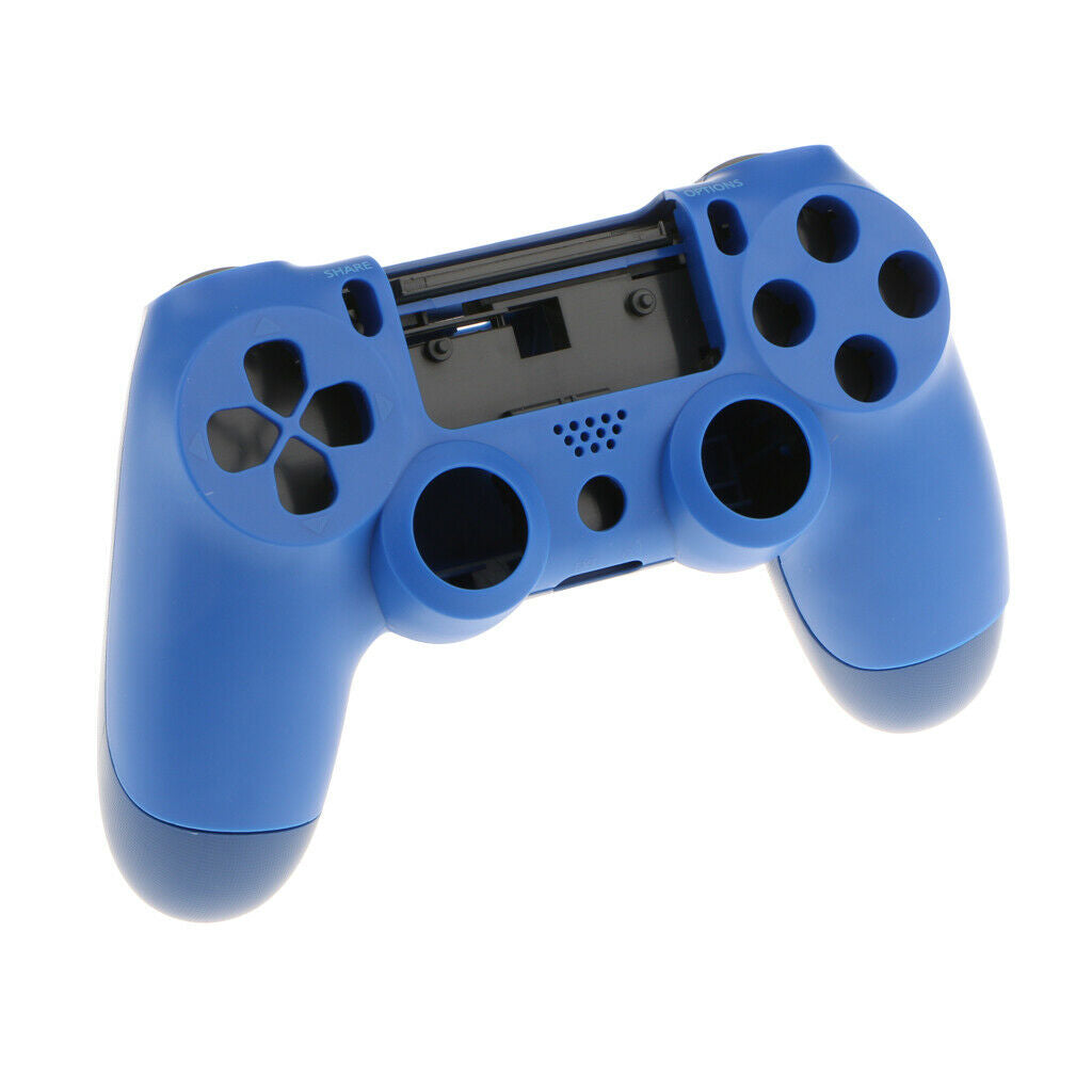 2pcs Cover Skin Protector Handle Housing Shell Case for PS4 Pro White+Blue