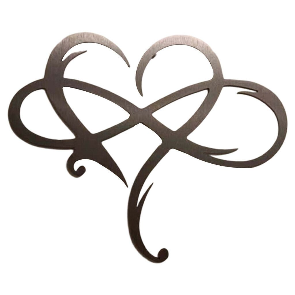 Infinity Love Wall Hanging Sign Livingroom  Heart Decor Patio Ornament