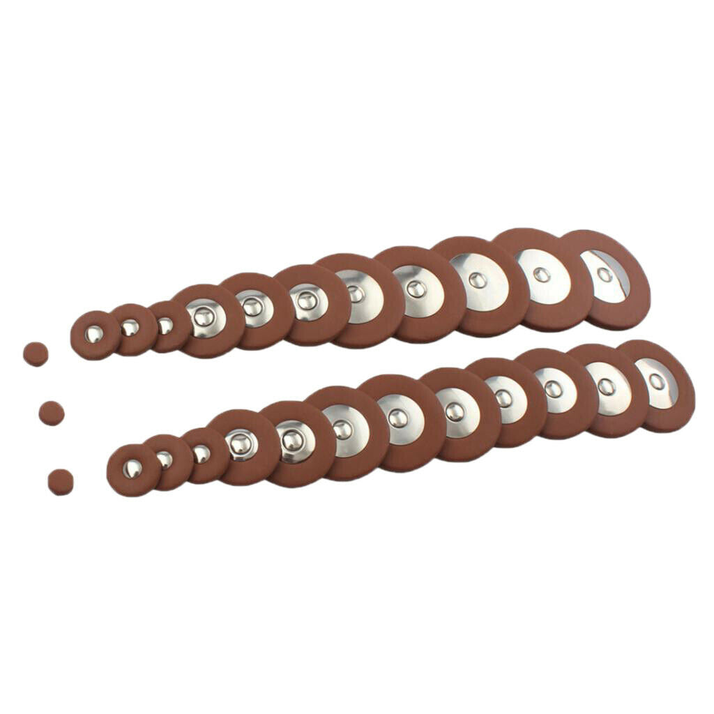 78pcs Fine Alto Sax Leather Pads Mat Saxophone Wind Instrument Accs Parts