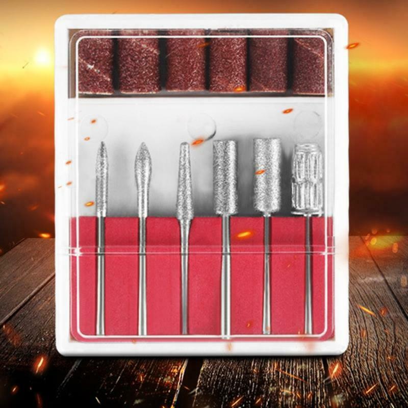 Nail Drill Bit Cuticle Nail File Manicure Machine Accessories for Home Salon