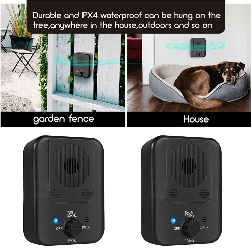 Ultrasonic Stop Barking Away Anti Bark Control Dog Training Repeller Silencer