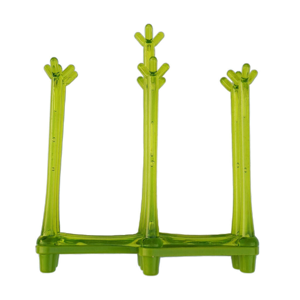 Foldable Bottle Drying Rack Drinking Glass Bottle Drainer Stand Dryer Tree