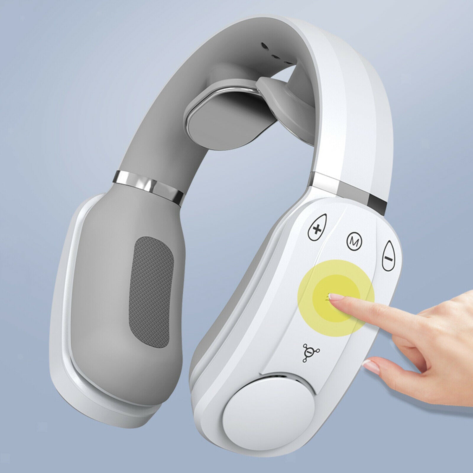 Electric Hanging Neck Fan Cooling Cooler Heating Massager for Muscle Relax