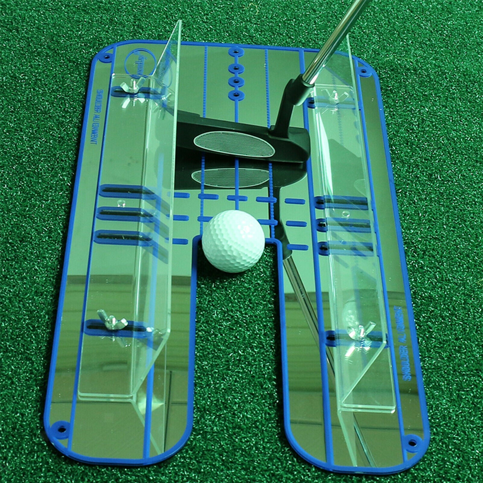 Putting Mirror Portable Golf Training Aid Putter Swing Line Trainer Eye