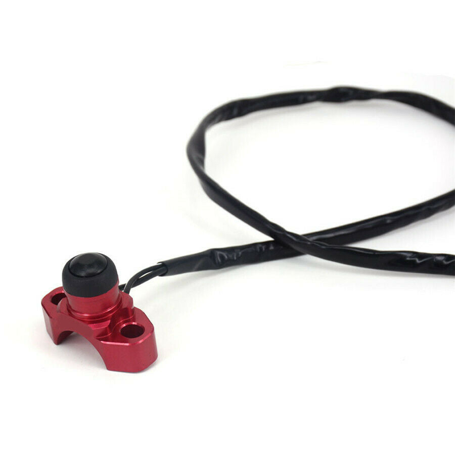 Red&Black Motorcycle Engine Stop Start Kill Switch Button with Waterproof Rubber