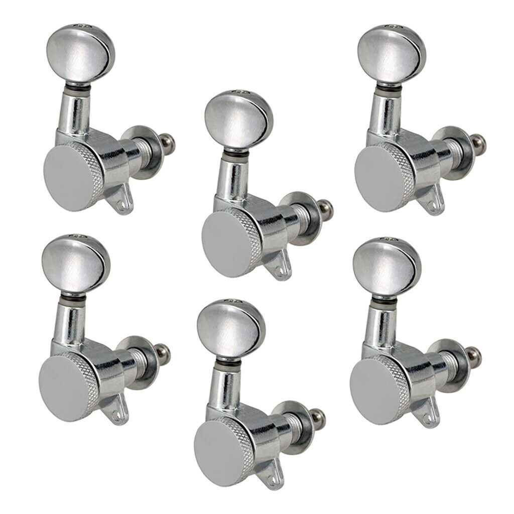 6 Right Electric Guitar Sealed String Tuning Pegs Machine Head with Screws