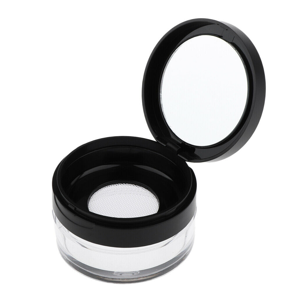 2Pcs Travel Size 10g Plastic Empty Powder Case Blusher Makeup Cosmetic Storage