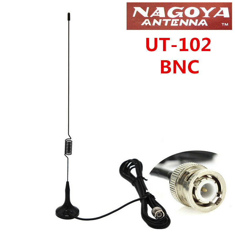 UT-102 BNC Connector VHF/UHF Antenna for ICOM IC-V8/V80/V82/V85 CB Radio