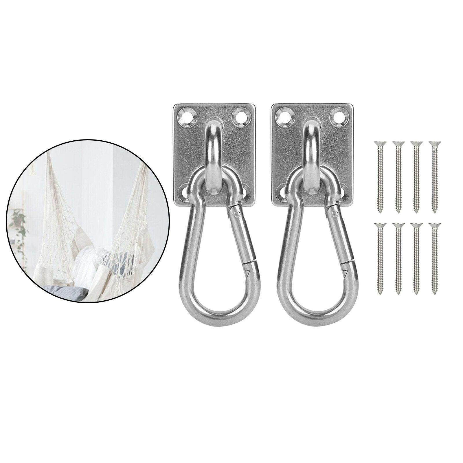 M6 Ceiling Anchor Buckle Swing Pad Eye Plate Hook Hanger Carabiner Hardware