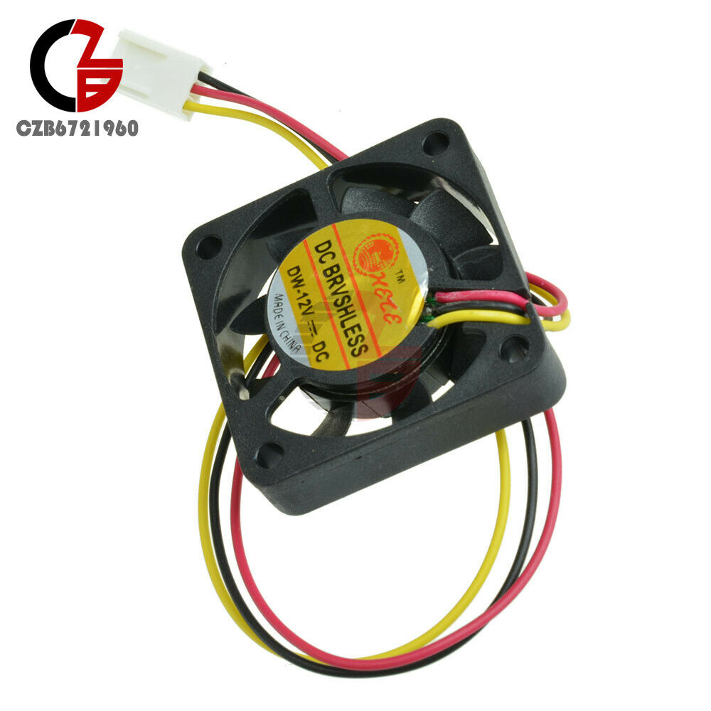10pcs 3 Pin Connector 4cm Computer CPU PC Cooler Cooling Fan 40x40x10mm DC 12V