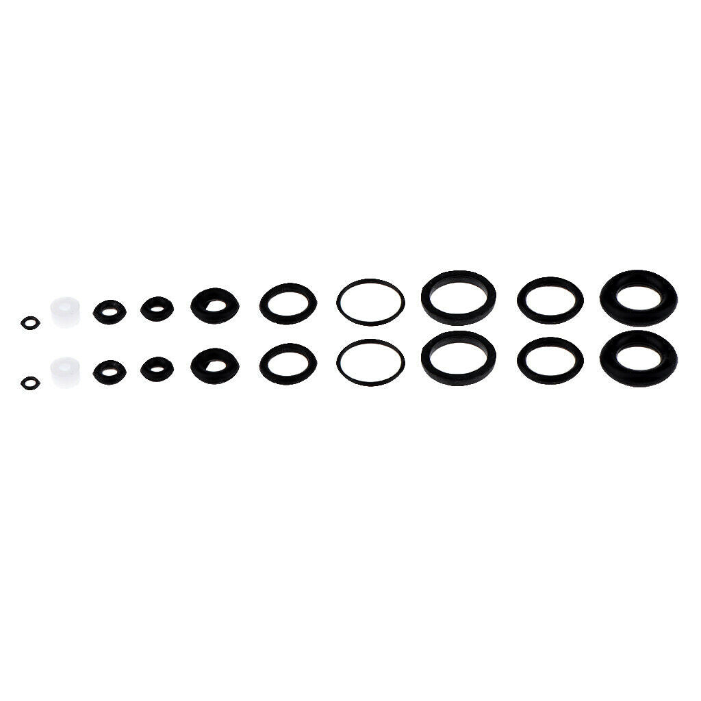 2 sets of black O ring rubber seals suitable for airbrush inner seal ring