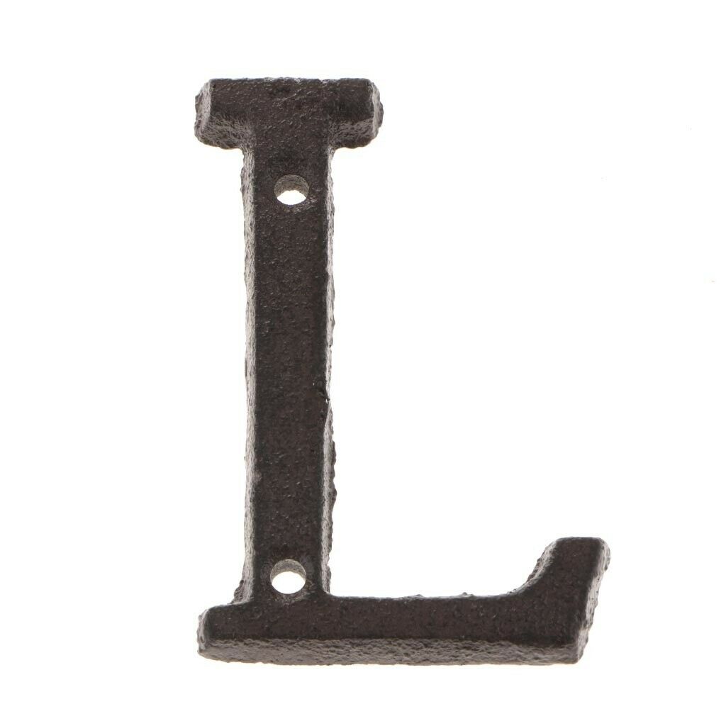 2x DIY Outdoor Door Door Plate Mailbox Iron Nordic Style Letters Living Room