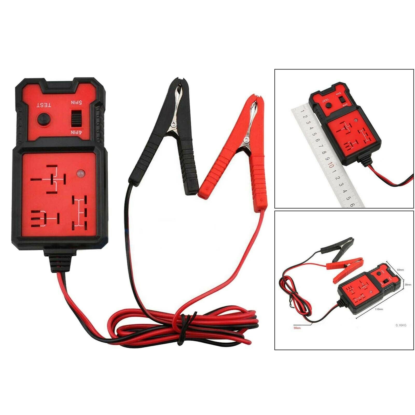 12V Car Electronic Vehicle Relay Clip Battery Diagnostic Tester Detector