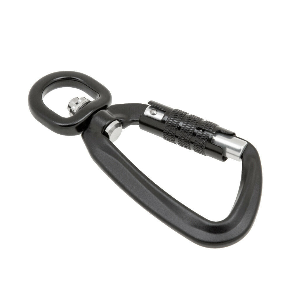 500KG Auto Locking Carabiner Rotating Ring Outdoor Keychain Hook tool
