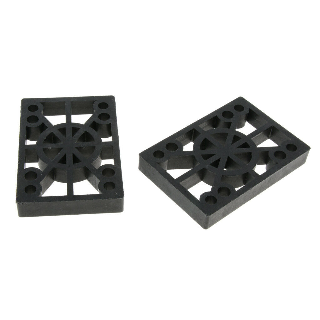 10X 2 Pcs Skateboard Riser Pads Longboard Rise Pads, Soft Longboard Shockpads,