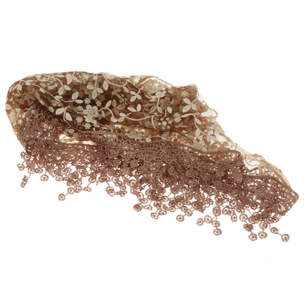 Newborn Baby Soft Silk No-Stretch Lace Trim Wraps Photography Props Coffee