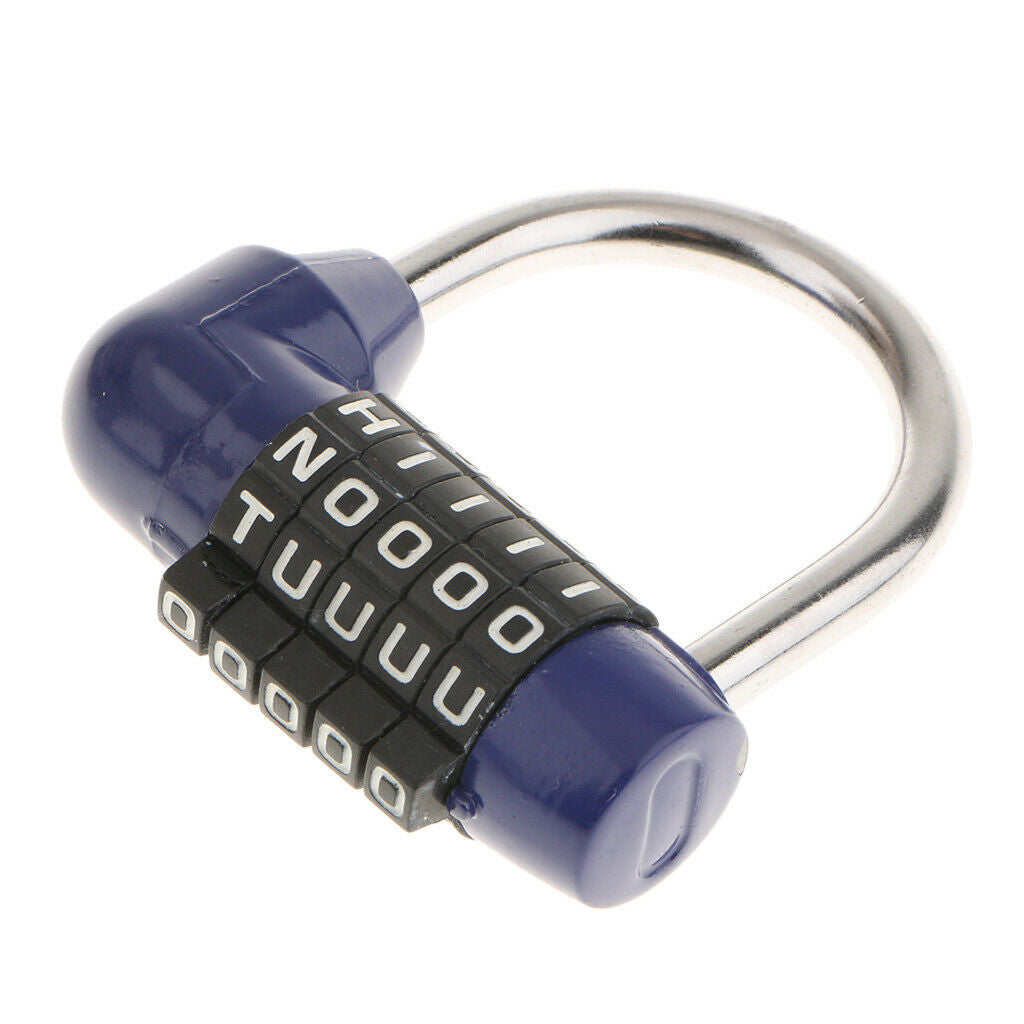 2 Pieces Letters Combination Lock Resettable Padlock for Toolboxes Suitcases