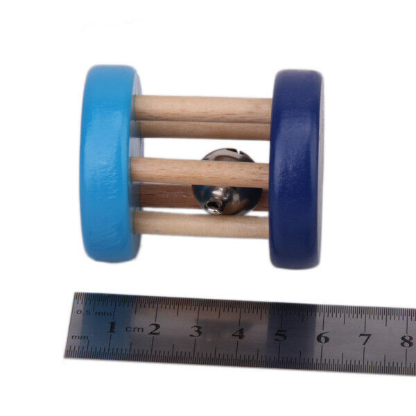 Random 1pc Baby Kids Wooden Cage Rattle Bell Classic Musical Gift Toys