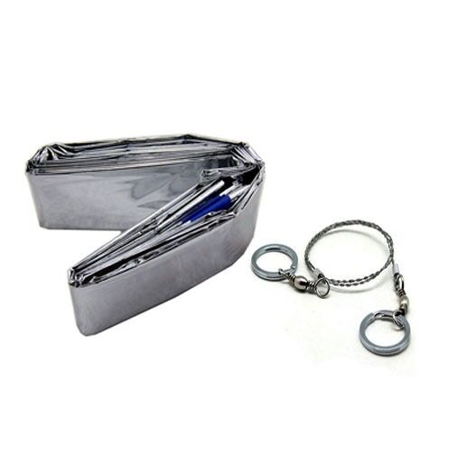Outdoor Emergency Gear Survival Kit Tools Wire Saw+1 Person Sleeping Bag Camping