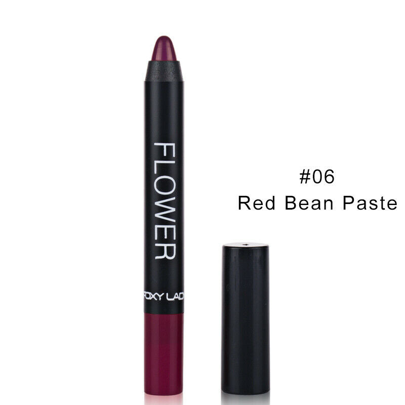 Waterproof Long Lasting Matte Soft Lipstick Pencil Makeup Cosmetic Moisturizing