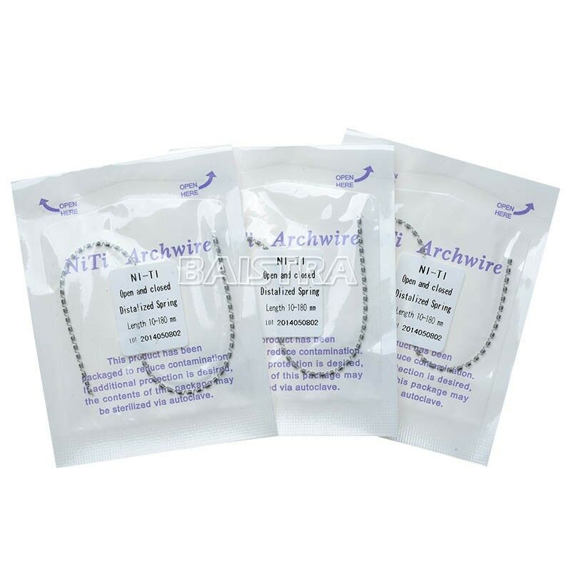 50 X Orthodontic Dental Niti Open & Closed Distalized Coil Spring 0.010*180mm
