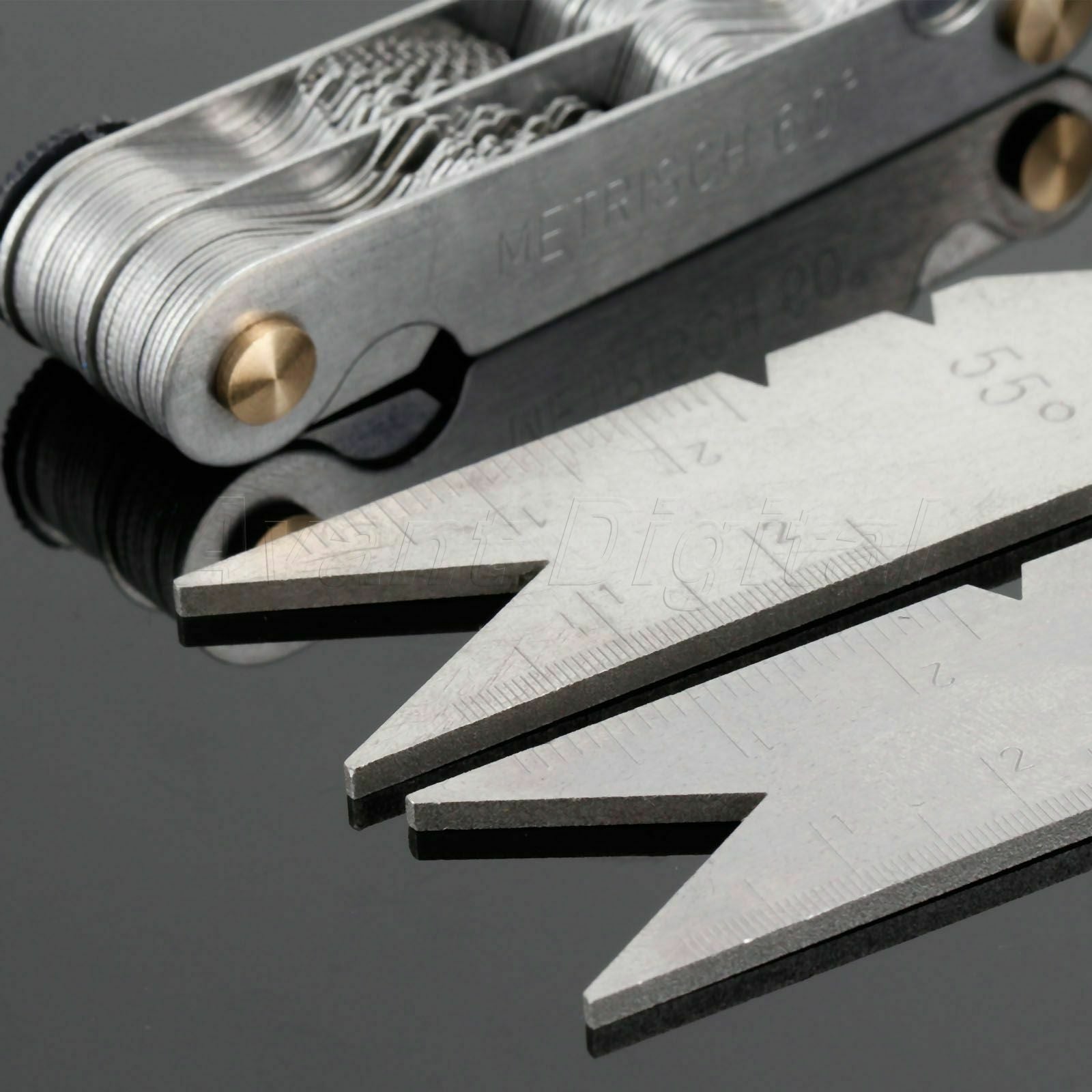 New Thread Measuring Gauge Centering Gauge 55&60° Inch & Metric Measuring Tool