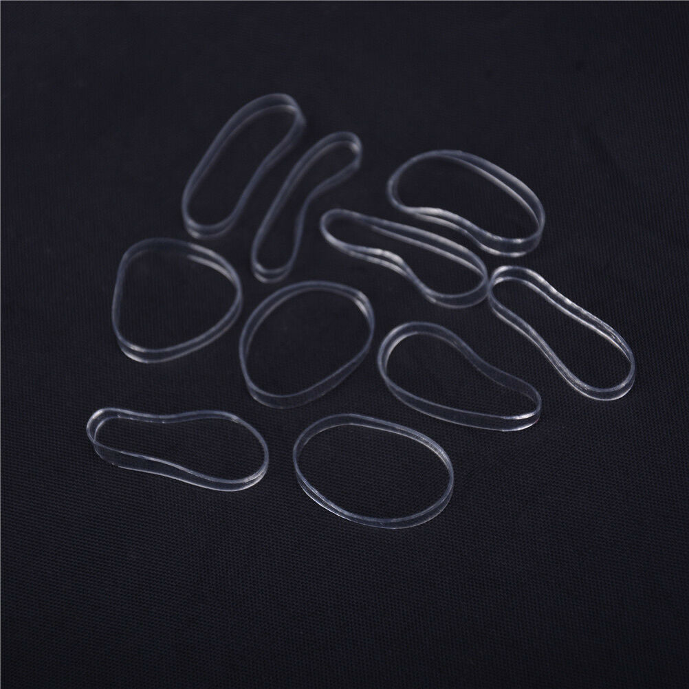 500pcs Clear Ponytail Holder Elastic Rubber Band Hair Ties Ropes Ring.l8