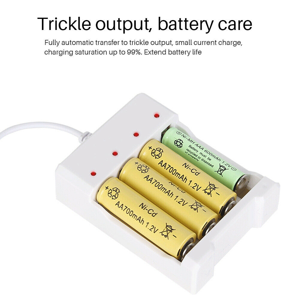 DC 5V USB Fast Charging Battery Charger AAA and AA Rechargeable Battery Station