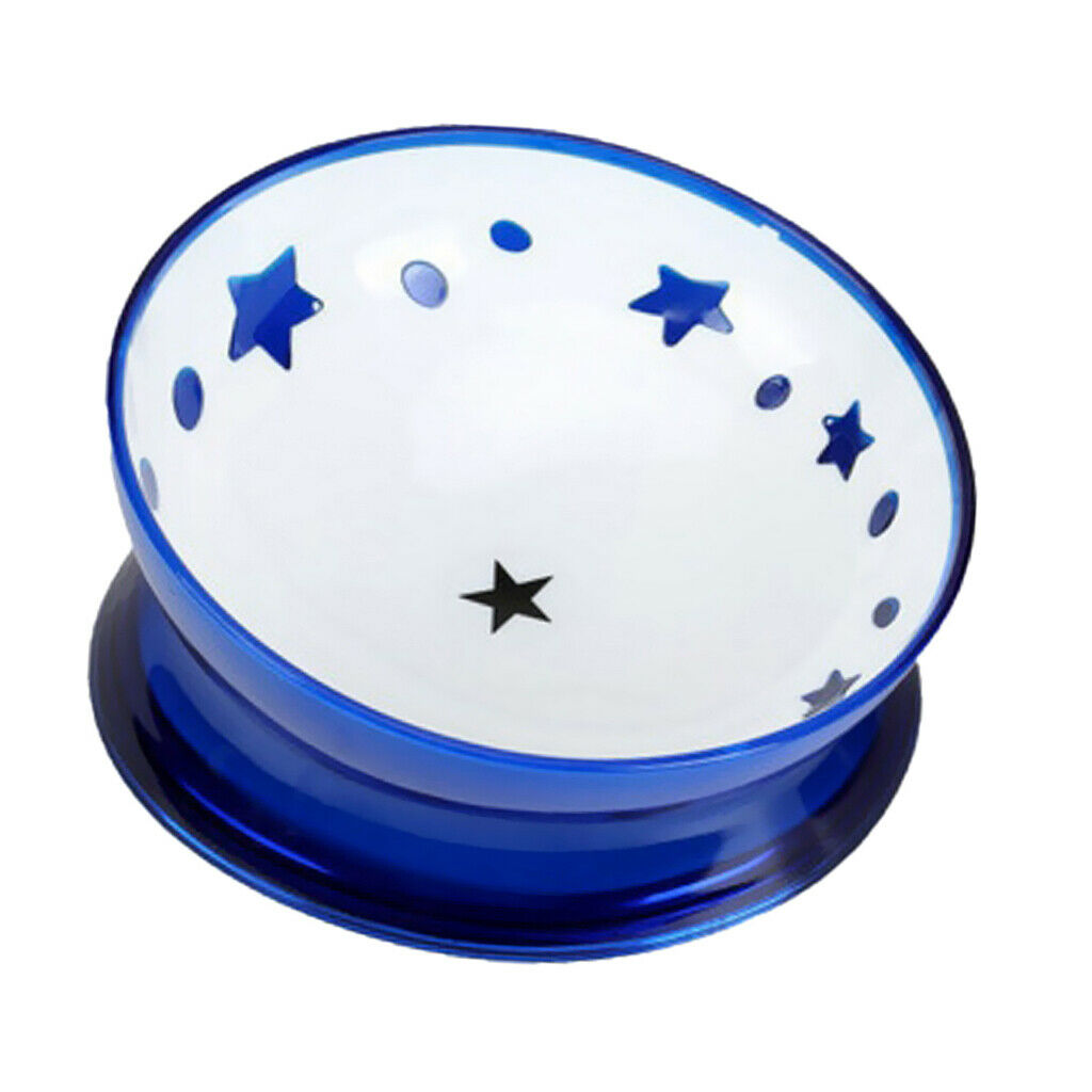 Pets Dogs Food Feeder Cat Water Bowl Feeding Bowl Dish Container Blue