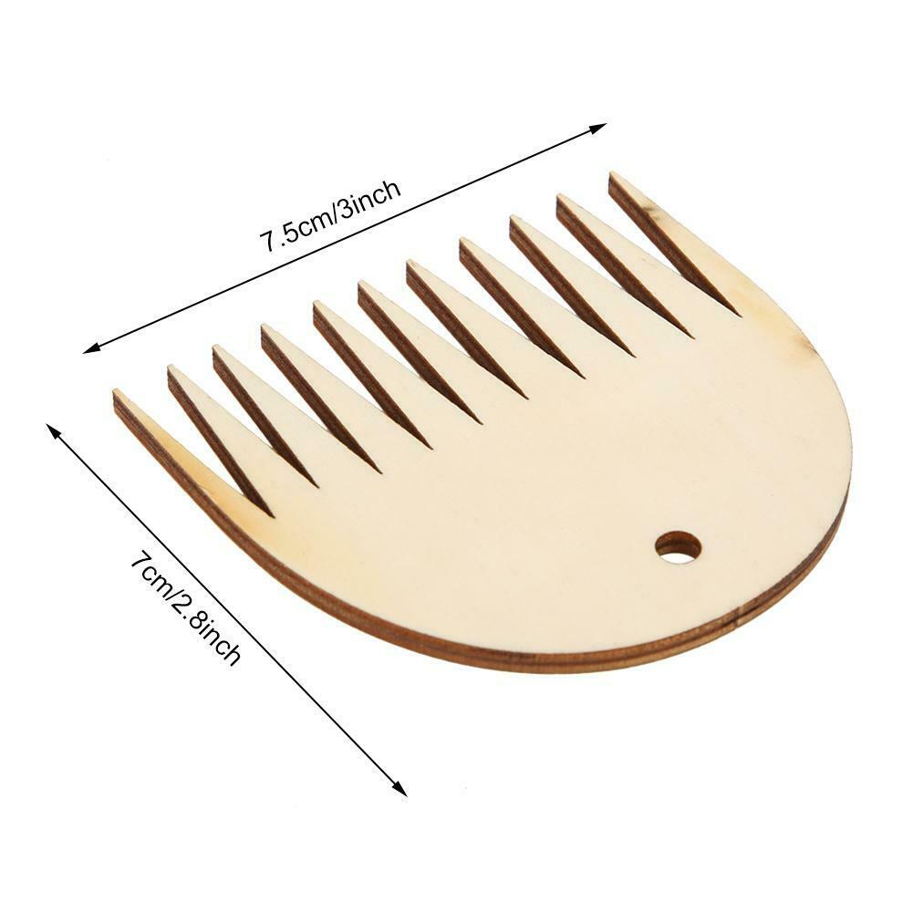 11 Teeth Wood Weaving Comb Tapestry Weaving  Comb Tool DIY Braided Accessory