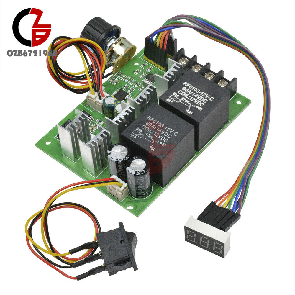 DC10V-55V PWM Speed Regulator Function DC Brush Motor Controller Switch