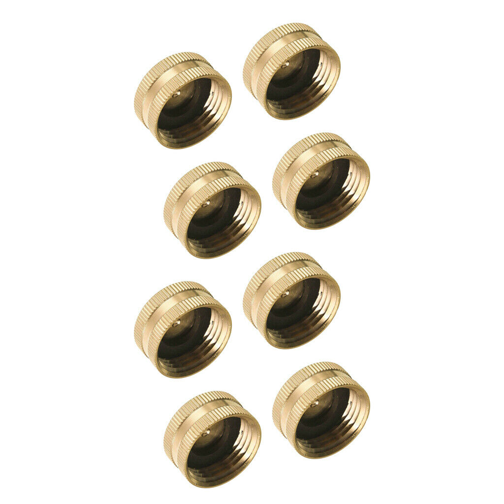 8-Packs Brass Female Garden Hose End   with Washers