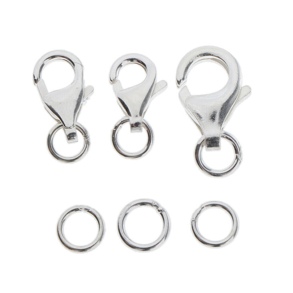 3set Large Bag Lobster Clasp Snap Hook For Key Ring Necklace Bracelet Chains